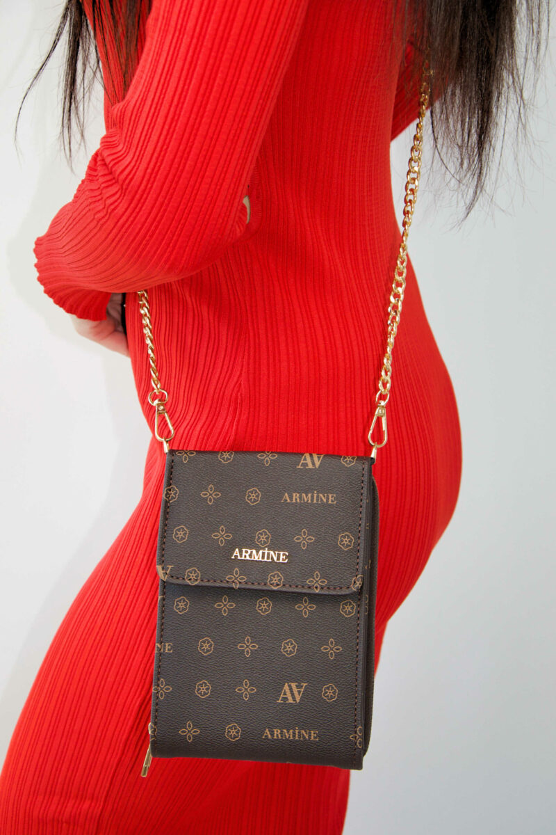 Originele Armine mini – damestas Bruin mini damestas briun