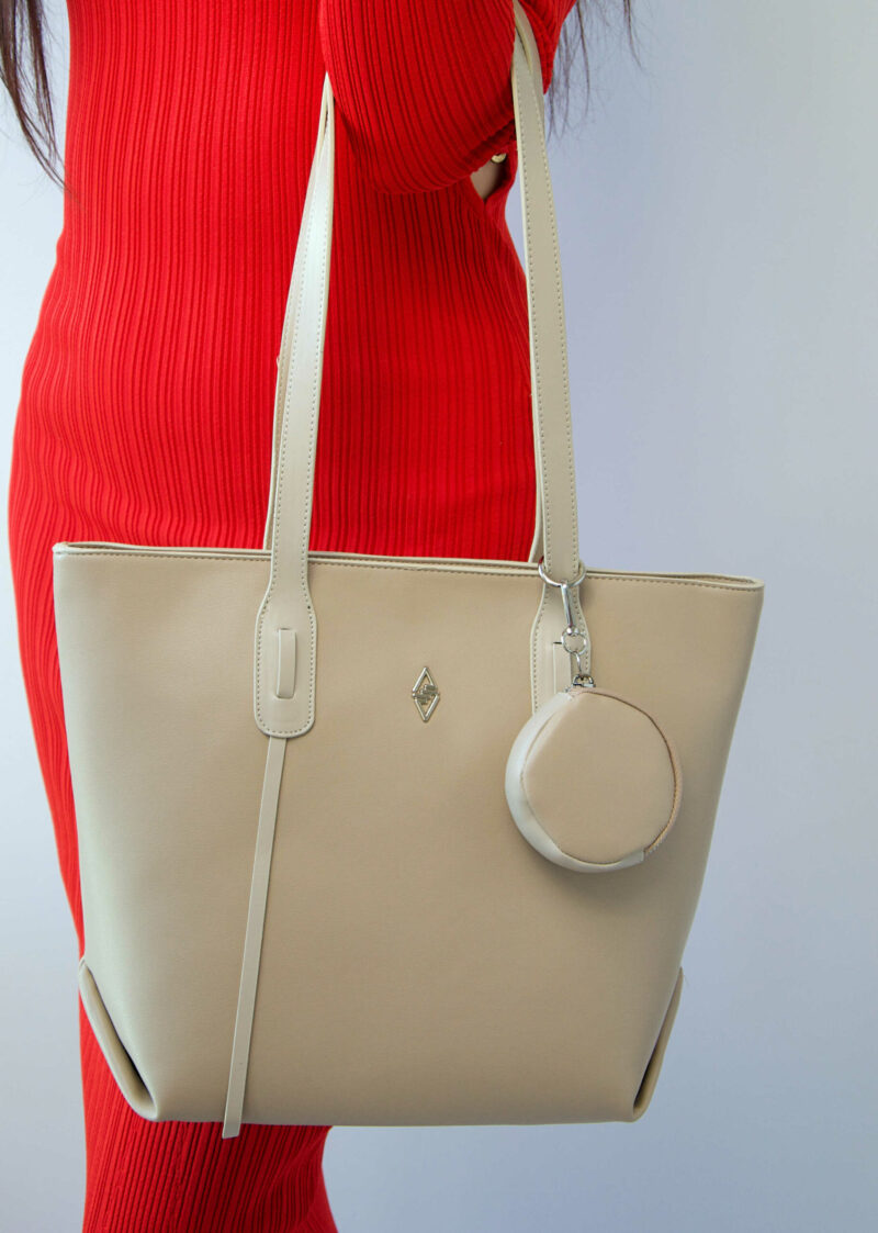 Originele Aron Atelier damestas Veronika Beige handtas beige