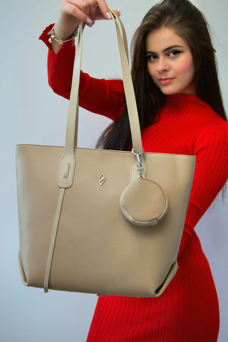 Originele Aron Atelier damestas Veronika Beige handtas beige