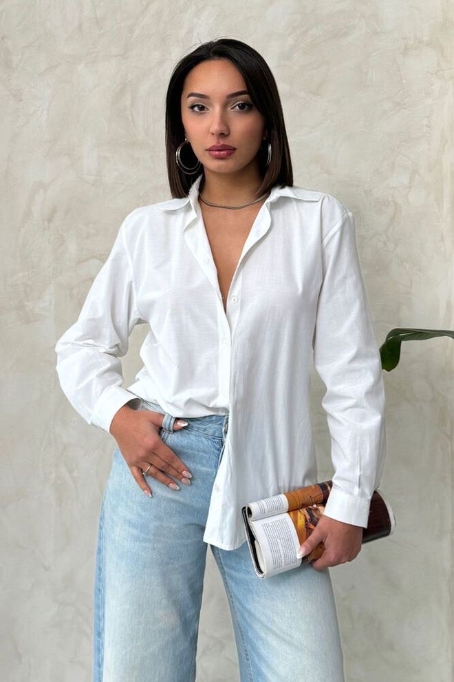 witte blouse