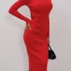 Stretch jurk rood – One size rode jurk
