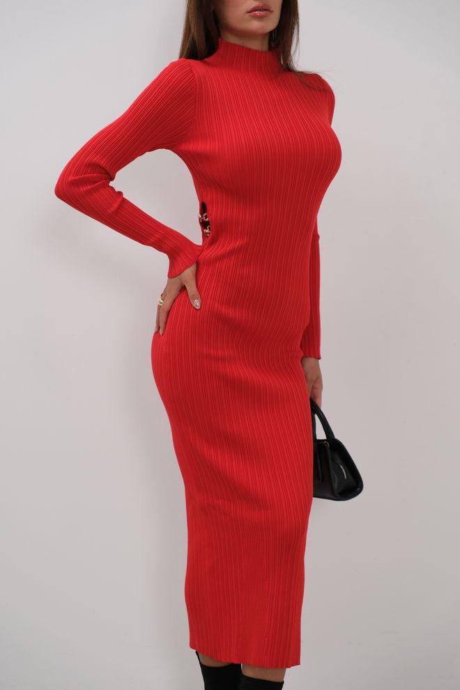 Stretch jurk rood – One size rode jurk