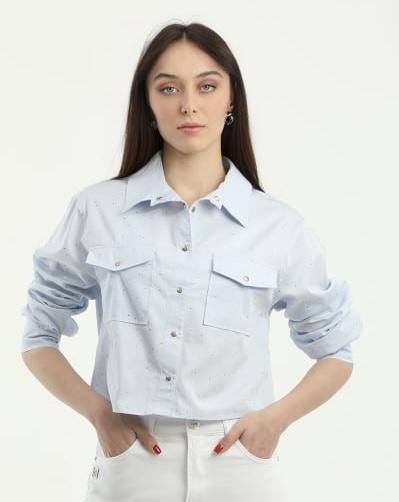 Blauw blouse Blauw blouse